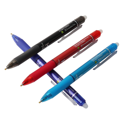 Gel Pen Rubber Hot Erasable Pen Imported Ink Temperature Control Erasable Pen Blue-black Press Erasable Pens For School Office ► Photo 1/6