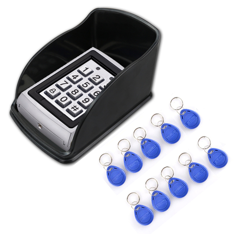 SZBestWell RFID Card  Door Entry Single Door Lock Waterproof  Metal Case Access Control  Keypad System With 10 KeyCard ► Photo 1/6