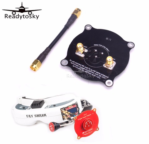 NEW 5.8GHz Triple Feed Patch Antenna SMA / RP SMA Directional Circularly Polarized Antenna for FPV Fatshark Goggles RC Drone ► Photo 1/6