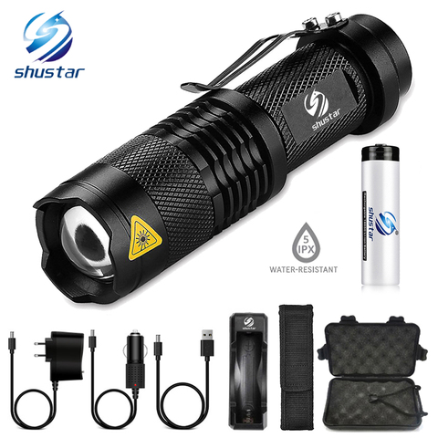 Portable Mini Glare LED Flashlight 5 Lighting modes Led torch Bicycle light camping light Used for camping adventure riding, etc ► Photo 1/6