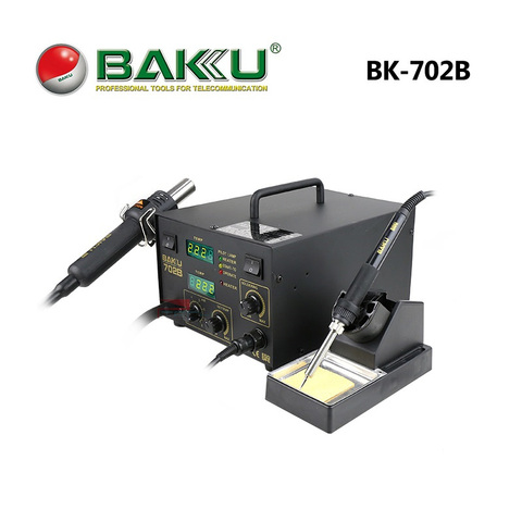 BAKU BGA Rework Station with Soldering Iron Hot Air Gun,Dual Display ESD Safe CE Quality for Smart Phone Electric Welding Repair ► Photo 1/6