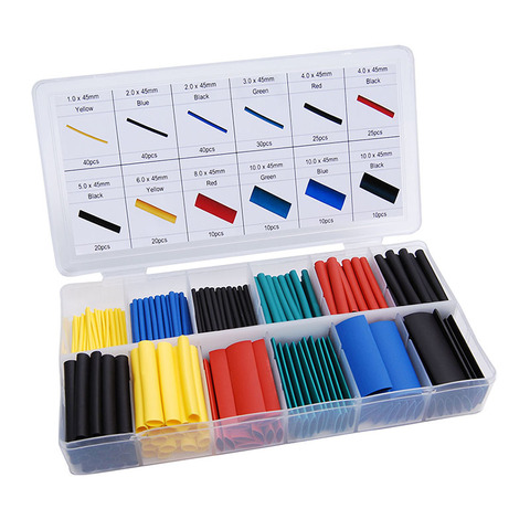 164/328 pcs Set  Heat Shrink Tube Assorted Insulation Shrinkable Tube 2:1 Wire Cable Sleeve Kit can Dropship ► Photo 1/6