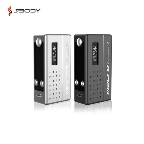 Price History Review On Original Sbody Macro Dna75 Box Mod Evolv 75w Chip Vape Mod Fit 18650 Battery Rda Rta Rdta Tank E Cigarette Mods Macro Upgrade Aliexpress Seller