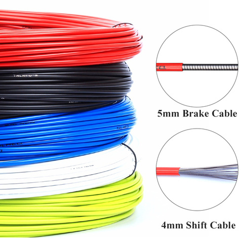 3m Bicycle Brake Cables Shift Cable Wire For Bicycle 4mm/5mm MTB Road Bike Shifters Derailleur Brake Cable Line Pipe ► Photo 1/6