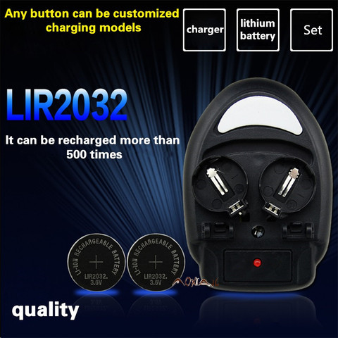 high quality! ! ! 1PCS charger + 4PCSLIR2032, LIR2025 ML2032 ML2025 CR2032 coin battery charger EU plug button excellence ► Photo 1/1
