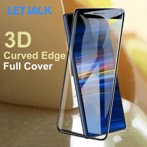 3D Curved Full Cover Screen Protector Tempered Glass for Sony Xperia 10 Plus XZ4 XZ3 XZ1 Compact XZ XZ2 Premium XA2 Ultra Glass ► Photo 1/6