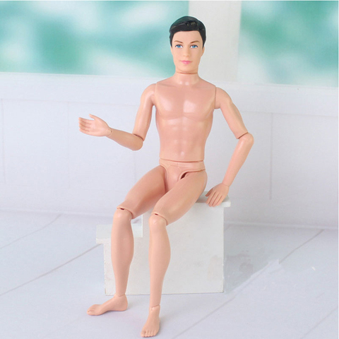 Ken Dolls Boyfriend 14 Moveable Jointed 30cm Male Prince Naked Nude Doll Body with Shoes Toy Doll Ken Body Toys for Girls Gifts ► Photo 1/6