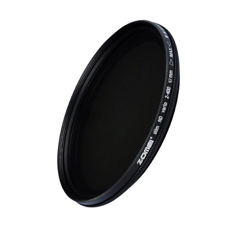 ZOMEI Glass Slim ND2-400 Neutral Density Fader Variable ND filter Adjustable 49/52/55/58/62/67/72/77/82mm ► Photo 1/6