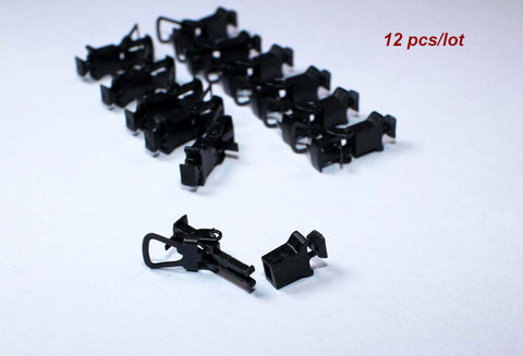 12 PCS 1/87 Ho Scale New European Train Accessories Coupler Universal Hook Multi-vehicle Compatible Retrofits Model ► Photo 1/5