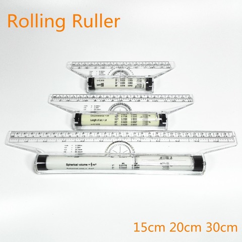 Roll Ruler Parallel Rulers 20/30cm Universal Foot Angle Rule Balancing  Scale Drawing Reglas Multi-purpose Rolling Ruler - Price history & Review, AliExpress Seller - SmartBao Official Store