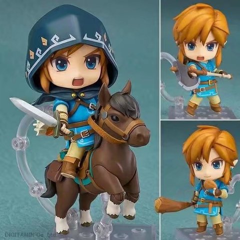 NEW hot 10cm Zelda horse riding Breath of the Wild Link Action figure toys collection doll Christmas gift with box ► Photo 1/5