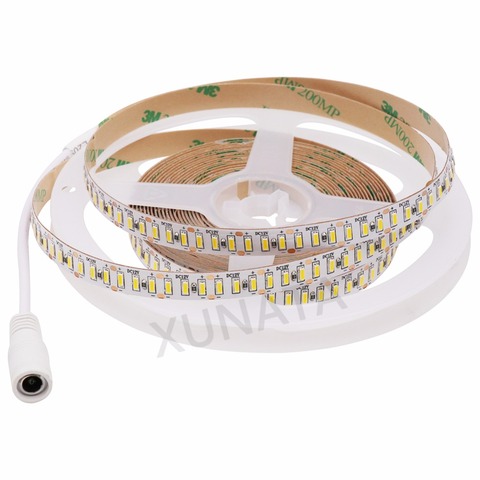 204leds/m SMD 3014 LED Strip Waterproof 5m 1020 led tape light with DC Connector 12V cool white/ warm white, Good Quality ► Photo 1/6