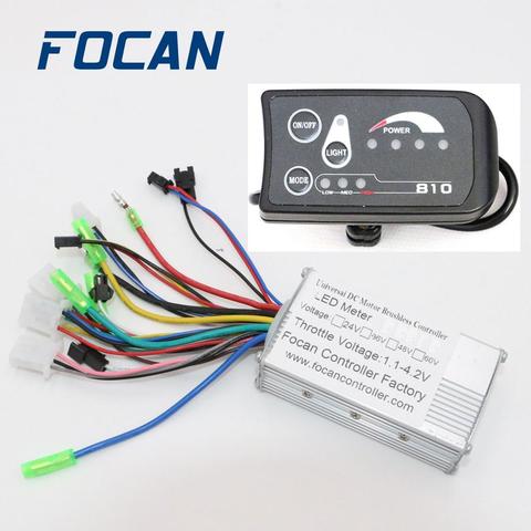 FOCAN 24V 36V 48V 250W/350W S810 LED Display Controller for Electric Bicycle E-Bike ► Photo 1/1