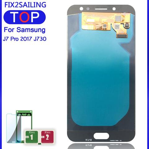 Display J7 Super AMOLED 100% Tested Working LCD Touch Screen Digitizer Assembly For Samsung Galaxy J7 Pro 2017 J730 J730F ► Photo 1/1