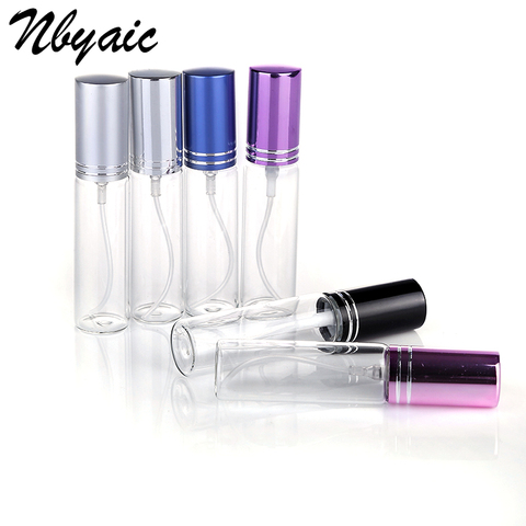 Nbyaic 1Pcs 5ml 10ml Travel Portable Perfume Bottle Spray Bottles sample empty containers atomizer Mini refillable bottles ► Photo 1/6