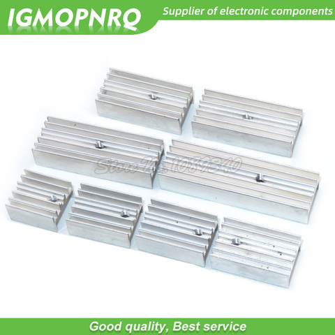 10pcs white Aluminum Heatsink Radiator 15*10*16/20/22/25/30/40/50mm Transistor TO-220 For TO220 Transistors IGMOPNRQ ► Photo 1/6