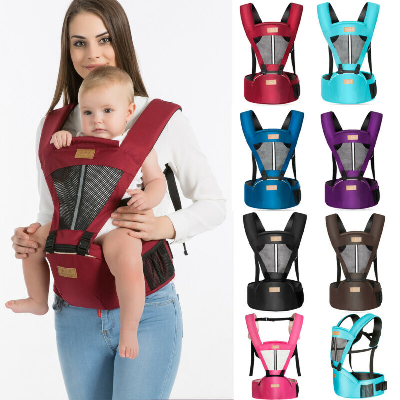 Newborn Infant Baby Carrier Breathable Ergonomic Adjustable Wrap Sling Backpack 