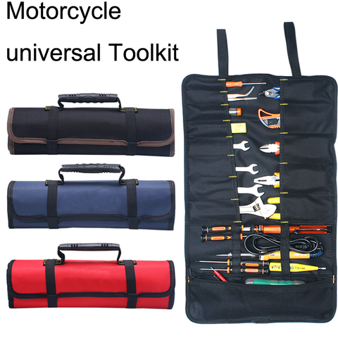 Universal Motorcycle Tools Bag Multifunction Oxford Pocket Toolkit Rolled Bag Portable Large Capacity Bags For BMW R1200GS ► Photo 1/5