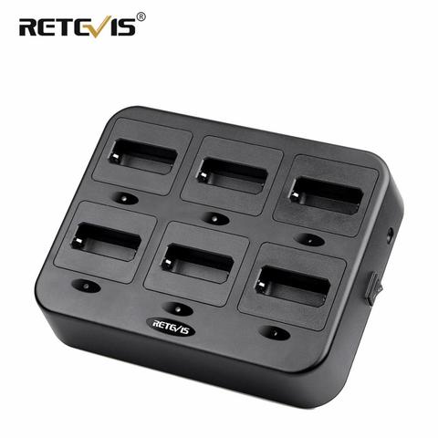 Retevis RTC22 Six-Way Charger for Retevis RT22/RT22S/RB19 Two Way Radio Walkie Talkie Charger for Hotel/Restaurant/Supermarket ► Photo 1/6