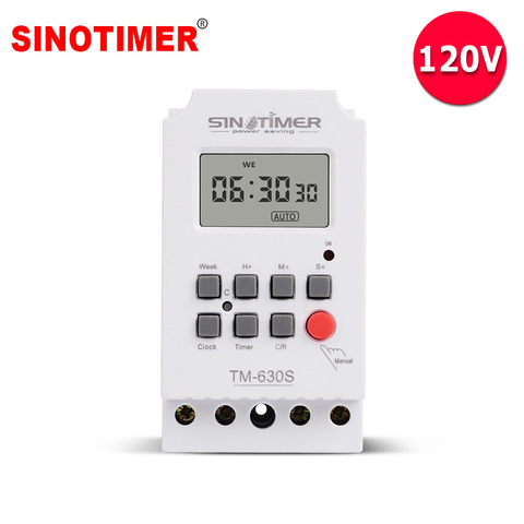 1 Second Interval Heavy Load 30A 110V 120V 7 Days Weekly Digital Electronic Lighting Timer with  Power Direct Output ► Photo 1/6
