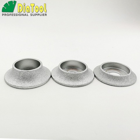 DIATOOL Vacuum Brazed Diamond Grinding Wheel Demi-bullnose Edge Profile Diameter 3 Inches/75mm Grinding Disc Diamond Wheel ► Photo 1/6