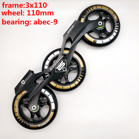 free shipping speed skates frame 3x110 with wheels ► Photo 1/1