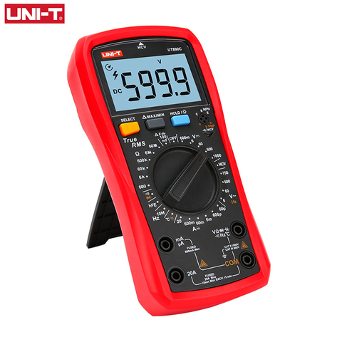 UNI-T UNI T Digital Multimeter True RMS UT890C UT890D+ Manual Range AC DC Frequency Capacitance Temperature Tester Backlight ► Photo 1/6