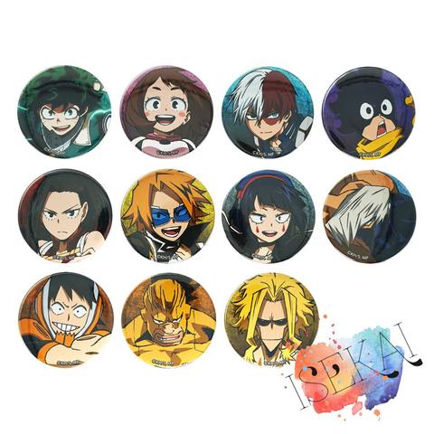 My Hero Academia Anime Boku No Hero Academia Deku Shoto Denki Momo Kyoka Jiro All Might Hanta Sero Anime Metal Badge Brooch Pins ► Photo 1/1