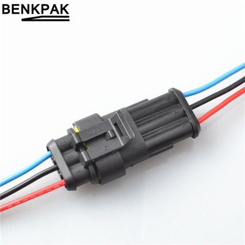 3 Pin Car Waterproof Electrical Connector Plug with Electrical Wire Cable ► Photo 1/6