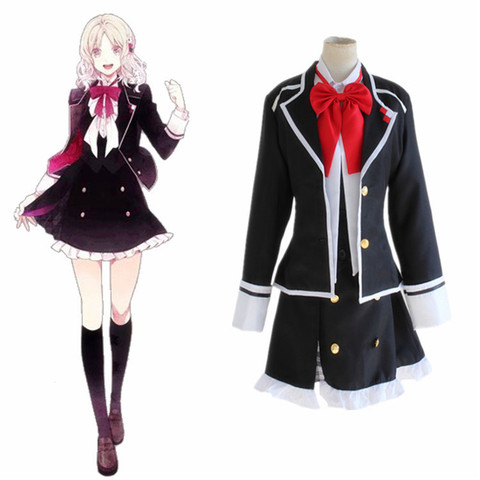 Komori Yui Cosplay Anime DIABOLIK LOVERS Costumes Halloween Carnival Women Uniforms Komori Yui Full set School Uniforms ► Photo 1/6