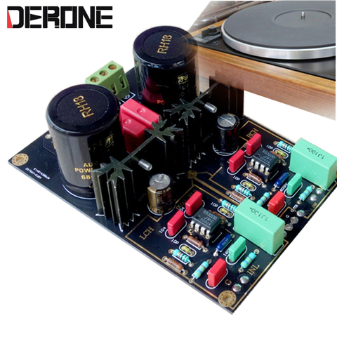 Phono Stage  DUAL turntable circuit AirVinyl MM/MC preamplifier HIFI amp kits/board ► Photo 1/6