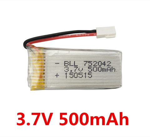 Wholesale High Quality 3.7V 500mAh 25C Battery For Hubsan X4 H107 H107L H107C H107D V252 JXD385 X11 X11C X5C X5SCheap Price ► Photo 1/1