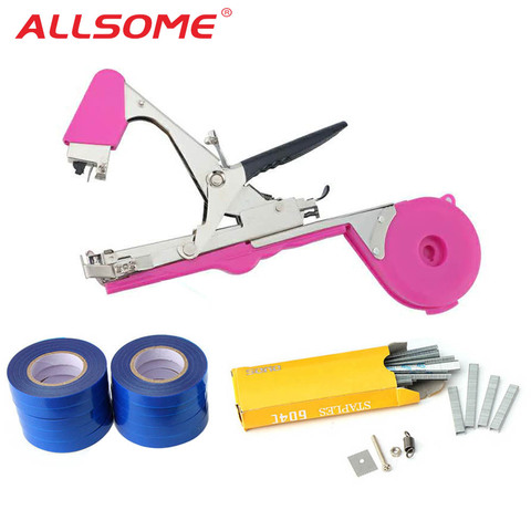 ALLSOME Plant Branch Tapetool Tapener Tapes Garden Tools Plant Tying Packing Vegetable Stem Strapping with 10 Roll Tapes HT2606 ► Photo 1/6