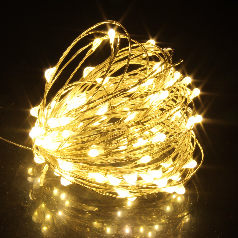 2M/5M/10M LED Battery Wire String Fairy Light Strip Lamp Xmas Party Waterproof