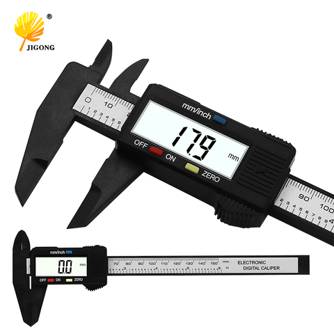 JIGONG 150mm 6'inch LCD Digital Electronic Carbon Fiber Vernier Caliper Gauge Micrometer free shipping Measuring Tool ► Photo 1/6