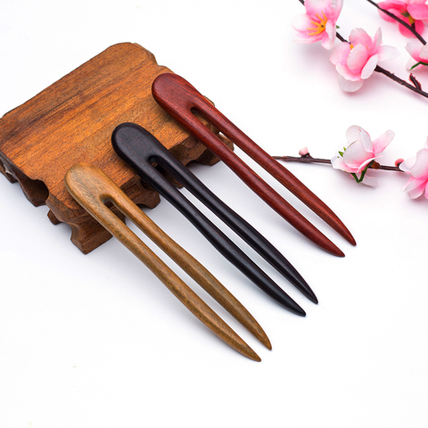2022 Traditional Chinese style series sandalwood hair sticks For Women Wedding Engagements Jewelries hairpin head Accessories ► Photo 1/6
