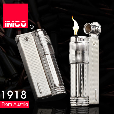 Vintage Genuine IMCO 6700 Stainless Steel Old Gasoline Lighter Men Cigarette Oil Lighter Accessories 62*22*15mm ► Photo 1/6