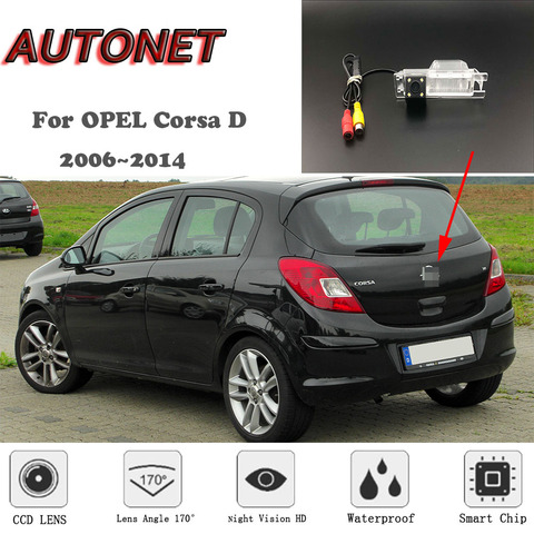 AUTONET HD Night Vision Backup Rear View camera For OPEL Corsa D 2006~2014   CCD / RCA Standard /Parking Camera ► Photo 1/6