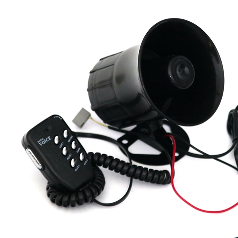 Motorcycle Car Auto Loud Air Horn 125dB Siren Sound Speaker Megaphone Alarm Van Truck Boat 50w 12v Six-tone Modification Parts ► Photo 1/5