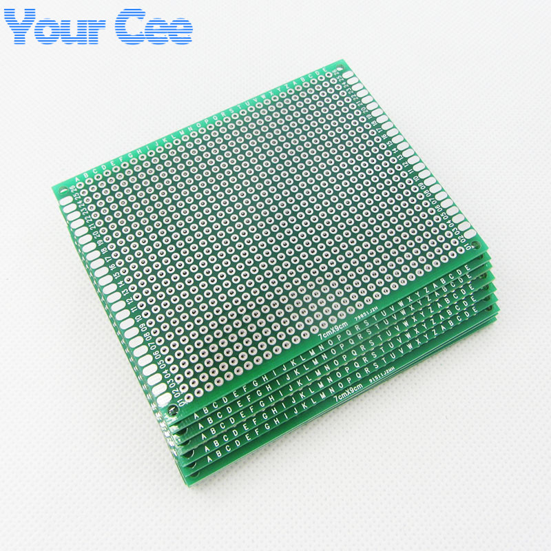 10pcs Double Side Prototype PCB Tinned Universel Breadboard 5x7 cm 50mmx70mm 