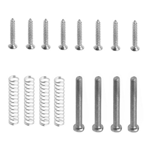 Guitar Parts and Accessories Humbucker Pickup Screws Kit Mounting Screws With Springs Silvery ► Photo 1/6