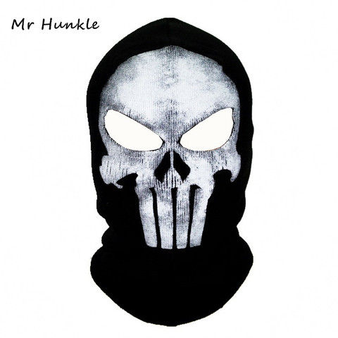 Black Mask Balaclava Beanies Hats Men Ghost Skull Full Face Warmly Mask Hood Beanie Ggorros Hombre Casquette Bbalaclava ► Photo 1/6