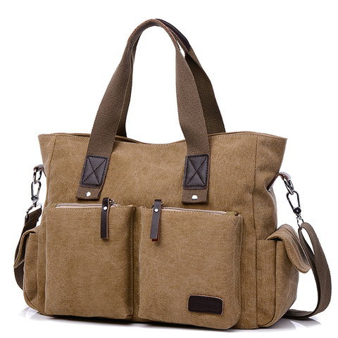 2022 Casual Men handbag Man canvas Shoulder Business Bags Computer Laptop Tote Bag Men's Crossbody Bag Travel Bags Unisex ► Photo 1/6