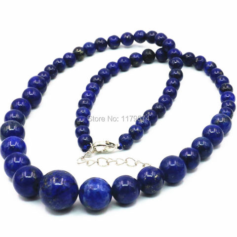 New Arrival 6-14mm Lapis Lazuli Tower Necklace Chain for Women Girls Gifts Wholesale Jewelry Making Wholesale Price 18inch ► Photo 1/6