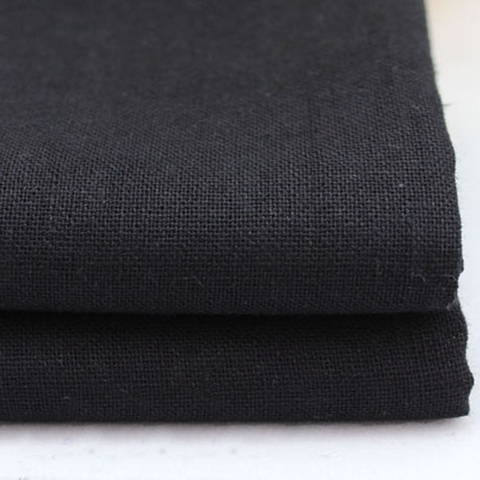 100*140cm natural flax linen material for clothing cotton linen textiles soft black fabric tecido ► Photo 1/3