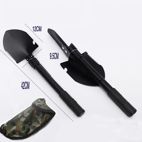 100% BRAND Military Portable Folding Shovel Survival Spade Trowel Dibble Pick Emergency Garden Camping Outdoor Palaplegable Tool ► Photo 1/1