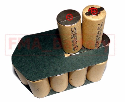 Ni-Cd Sub C SC 18V 1200 1500 1800mAH Rechargeable Battery to Drill Screwdriver _+ 15SN P23 ► Photo 1/1
