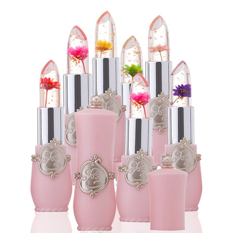 Waterproof Flower LipStick Jelly Flower Transparent Color Changing Lipstick Long Lasting 6 Colors Flower Lipsticks Lip balm ► Photo 1/6