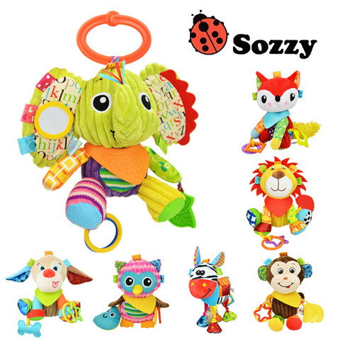 1pcs Sozzy Multifunctional Baby Toys Rattles Mobiles Soft Cotton Infant Pram Stroller Car Bed Rattles Hanging Animal Plush Toys ► Photo 1/6