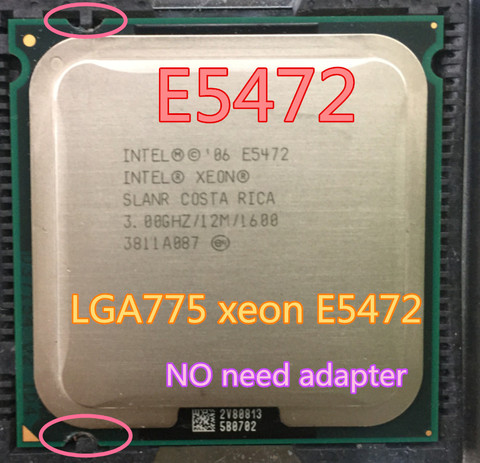lntel Xeon E5472 3.0GHz/12M/1600Mhz/CPU equal to LGA775 Core 2 Quad Q9550 CPU,works on LGA775 mainboard no need adapter ► Photo 1/1